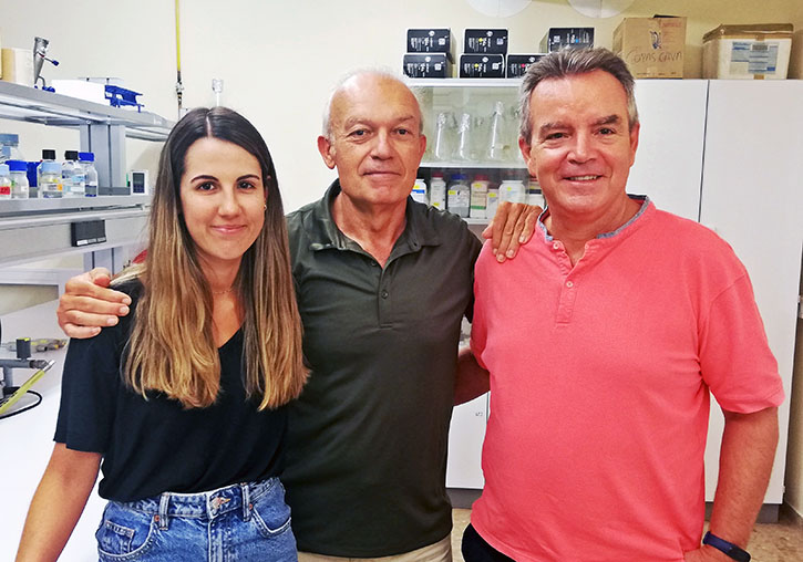 From left, Marina Barba, José E Pérez, Vicente Arnau